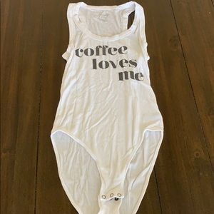 Coffee loves me bodysuit